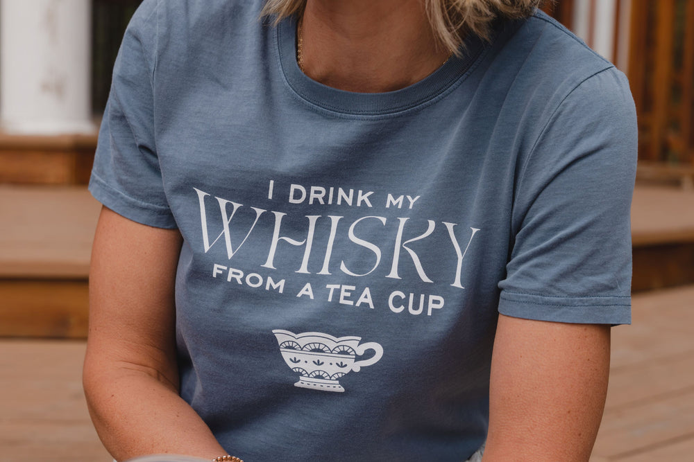 Jolene's Tea Shirt Whisky Blue